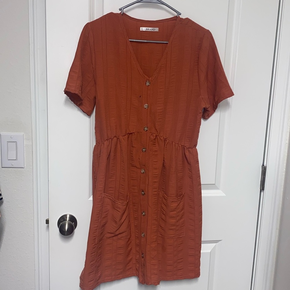 Button Up Dress With Pockets